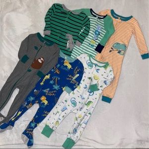 6 Carter's Boys Sleep & Plays 18 Months